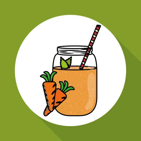 Smoothie pictogram ontwerp, vectorillustratie — Stockvector