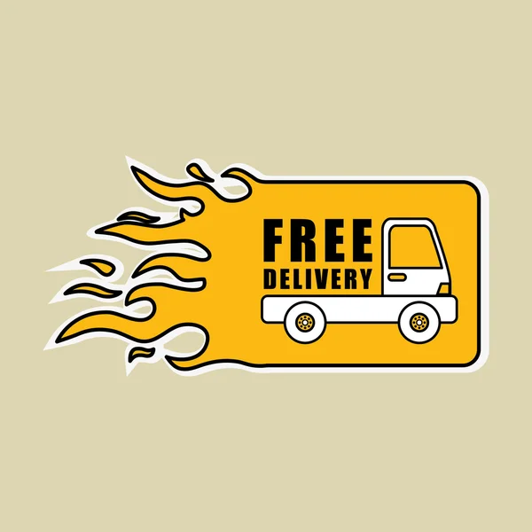 Delivery truck design , vector illustration — Stock Vector