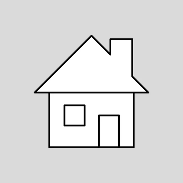 Дизайн иконки дома, векторная иллюстрация — стоковый вектор