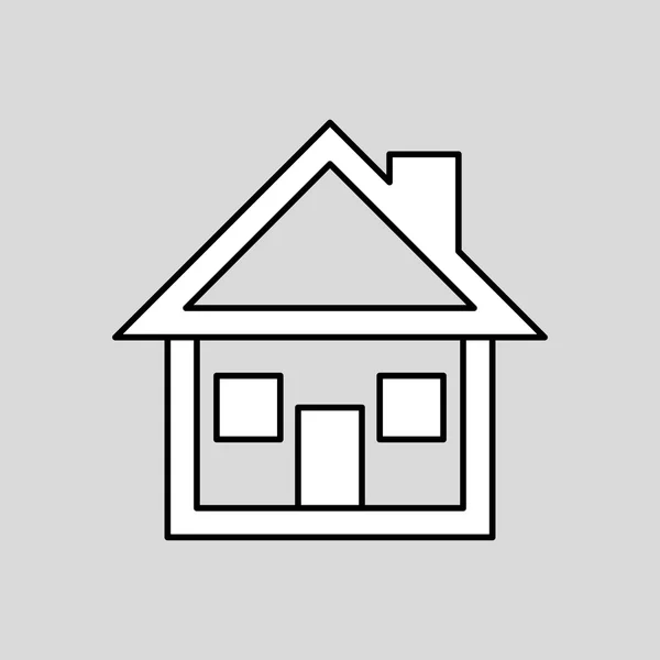 Projeto do ícone da casa, ilustração do vetor —  Vetores de Stock