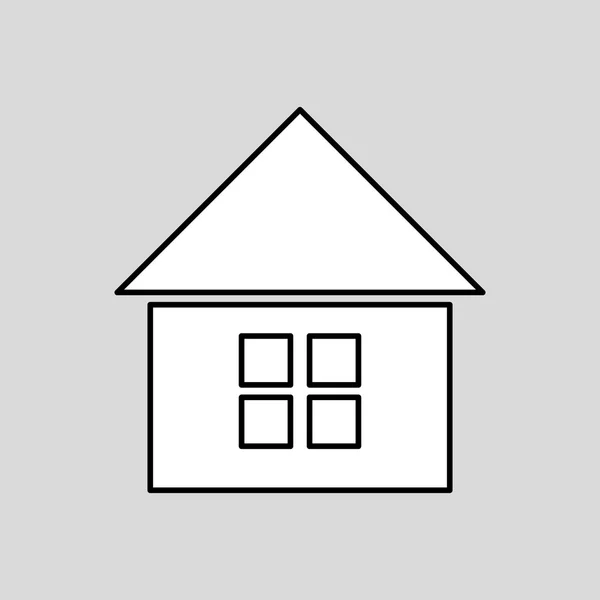 Projeto do ícone da casa, ilustração do vetor —  Vetores de Stock