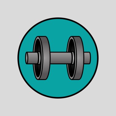 Fitness ve spor salonu tasarımı, vektör çizim