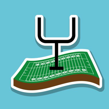 Futbol simgesi tasarım, vektör çizim