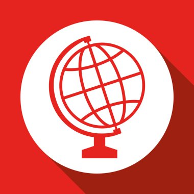 küresel simgesi tasarım, vektör çizim