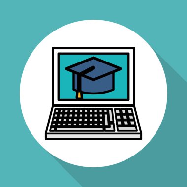 Mezuniyet cap tasarım, vektör çizim