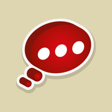 İletişim kabarcık tasarımı, vektör çizim