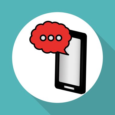 İletişim kabarcık tasarımı, vektör çizim