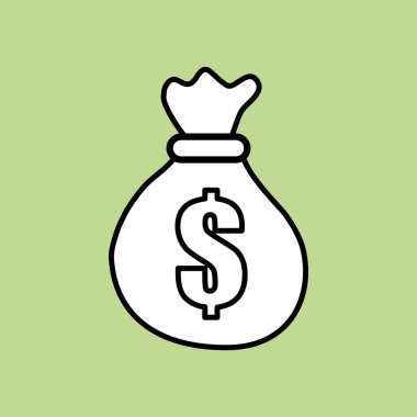 Para çanta tasarımı, vektör çizim