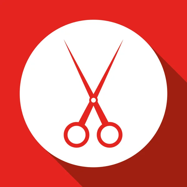 Scissor icon design , vector illustration — Stock Vector