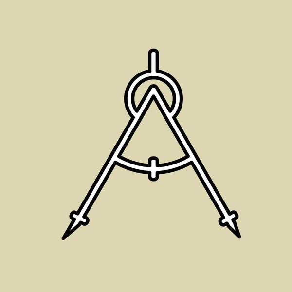 Kompas ikony designu, vektorové ilustrace — Stockový vektor