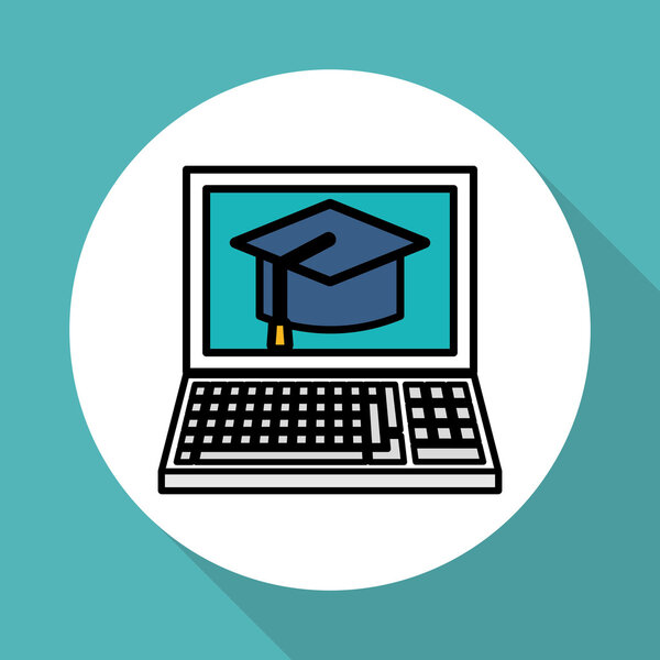 graduation cap design , vector illustration