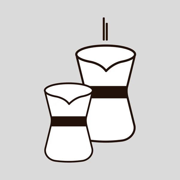 Diseño de la tetera de café, ilustración vectorial — Vector de stock