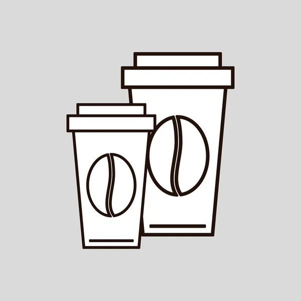 Diseño de taza de café, ilustración de vectores — Archivo Imágenes Vectoriales