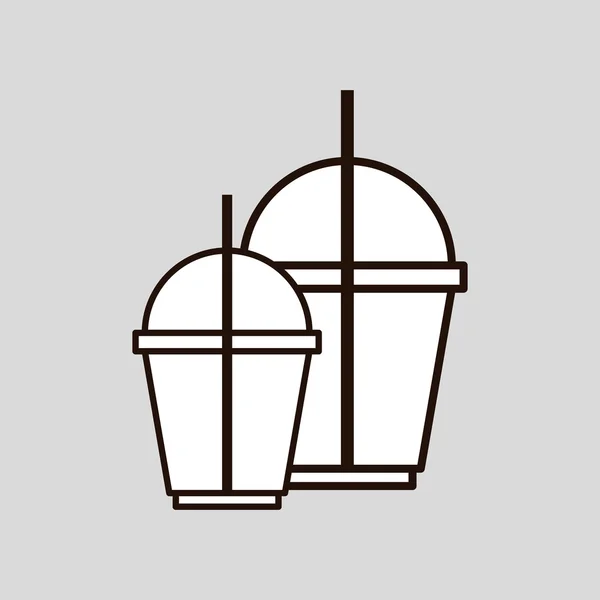 咖啡杯子设计、 矢量图 — 图库矢量图片