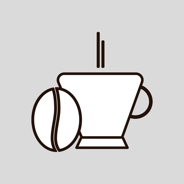 Design der Kaffeetasse, Vektorillustration — Stockvektor