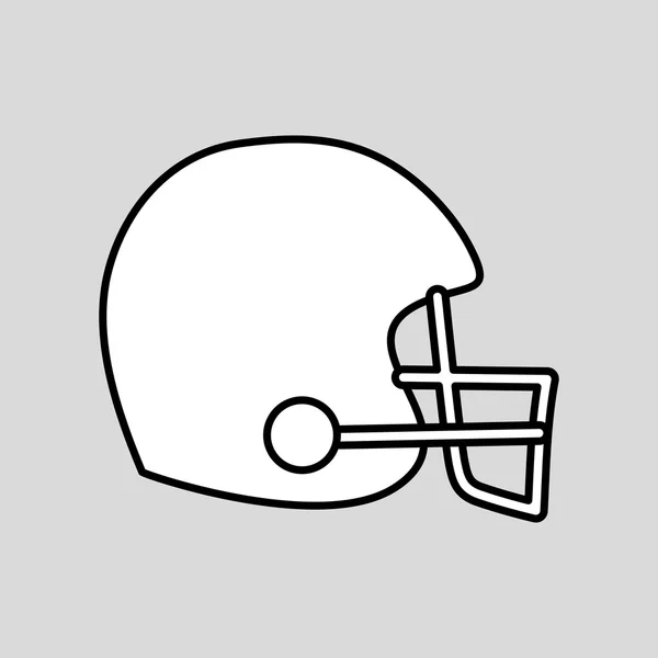 Voetbal helm ontwerp, vectorillustratie — Stockvector