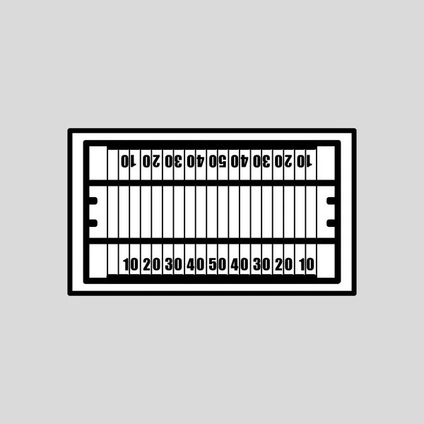 Conception d'icône de football, illustration vectorielle — Image vectorielle