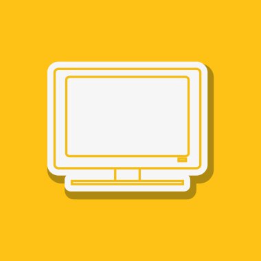 TV simgesi tasarım, vektör çizim