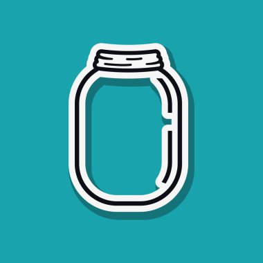 simgesi tasarım, vektör çizim kavanoz