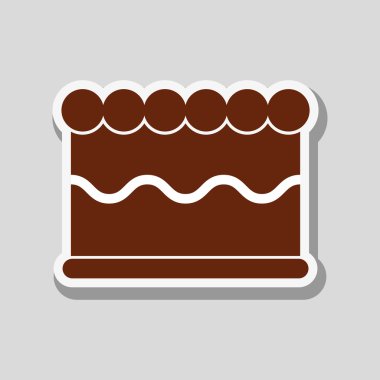 pasta simgesi tasarım, vektör çizim