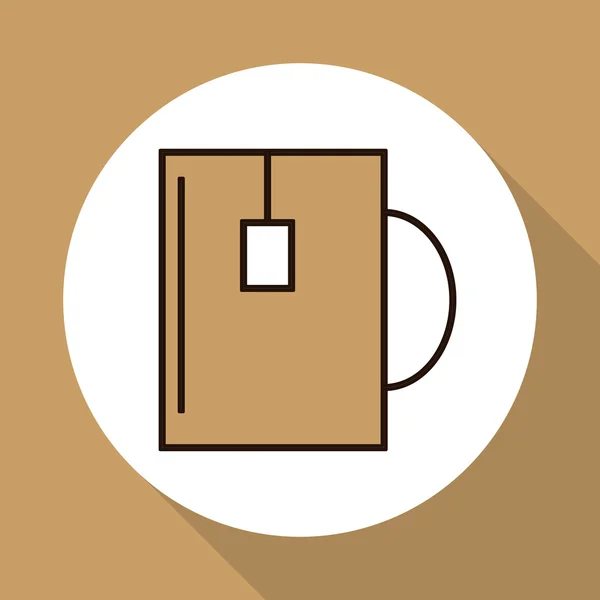 Design der Kaffeetasse, Vektorillustration — Stockvektor