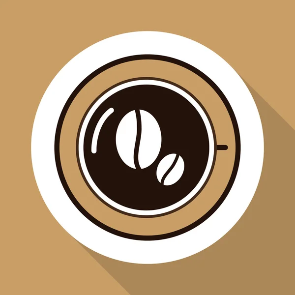 Kahve kupa tasarım, vektör çizim — Stok Vektör