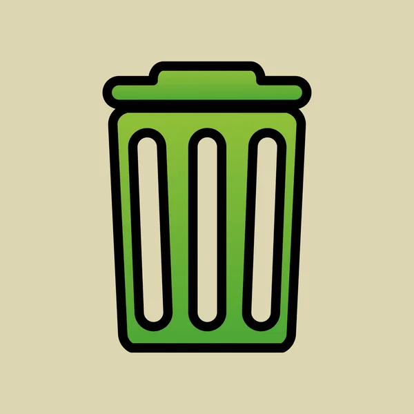 Eco trash design, illustrazione vettoriale — Vettoriale Stock