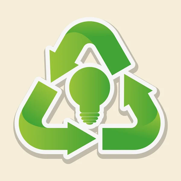 Eco bulb design , vector illustration — Stock Vector