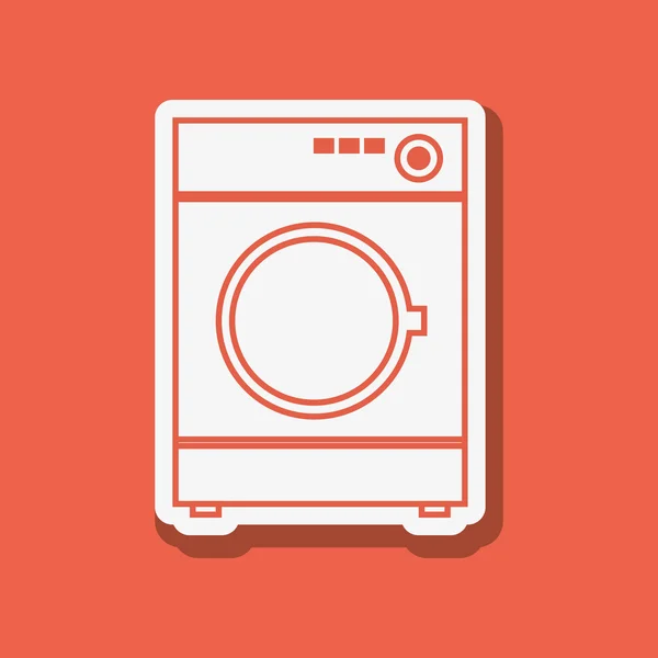 Wasmachine pictogram ontwerp, vectorillustratie — Stockvector