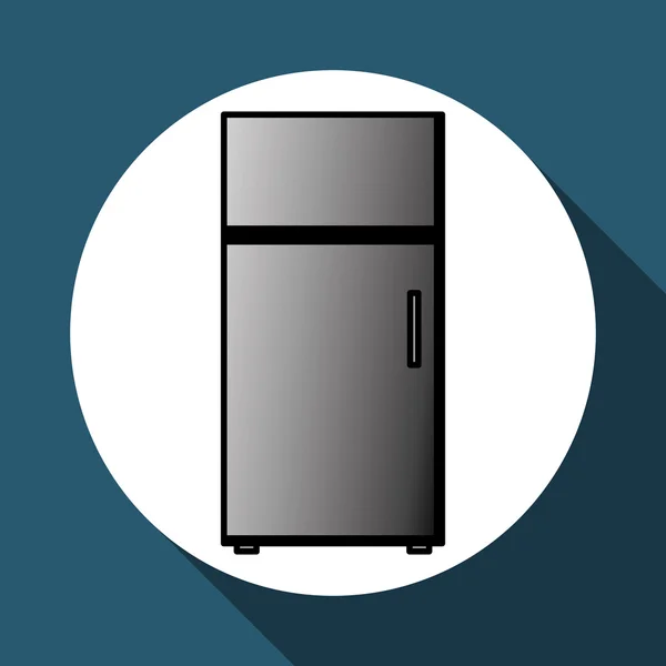 Kühlschrank Icon Design, Vektor Illustration — Stockvektor