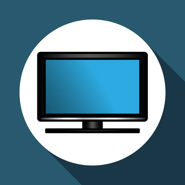Diseño de iconos de televisión, ilustración vectorial — Vector de stock