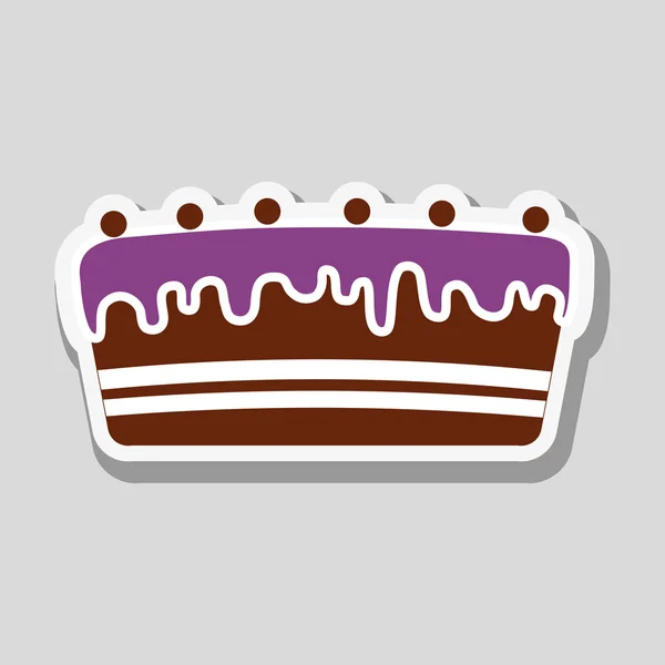 Design de ícone de bolo, ilustração vetorial —  Vetores de Stock