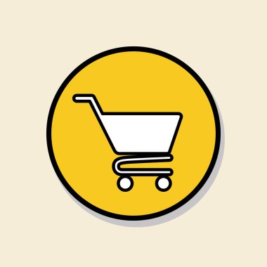 alışveriş sepeti tasarım, illüstrasyon vektör