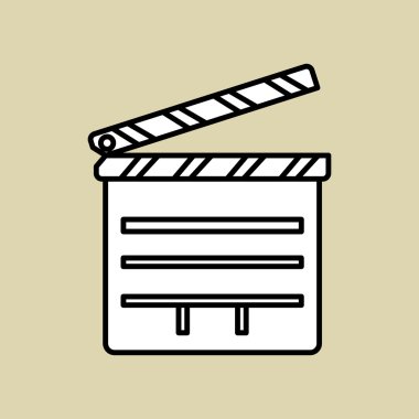 Film clapboard tasarım , vektör illüstrasyon , vektör illüstrasyon