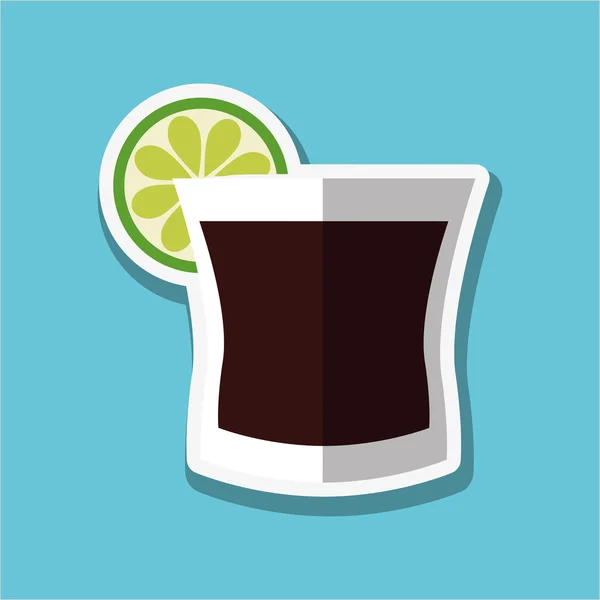 Cocktail-Icon-Design, Vektorillustration — Stockvektor