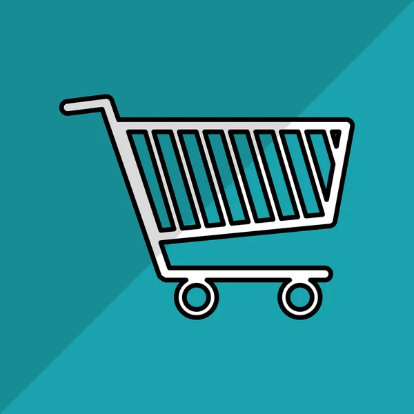 Shopping cart design , vector illustration — Stock Vector