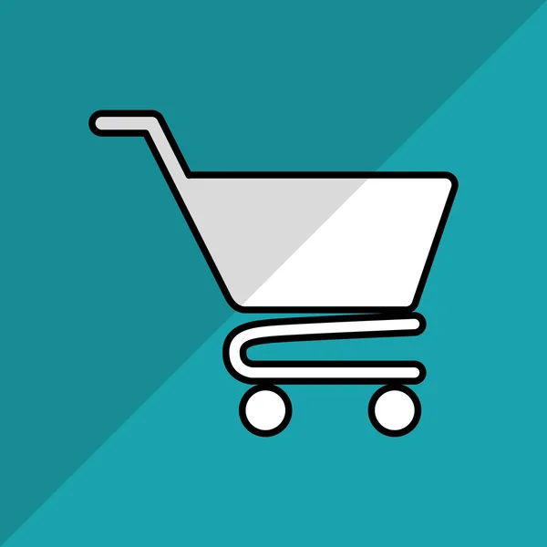 Shopping cart design, vector illustratie — Stockvector