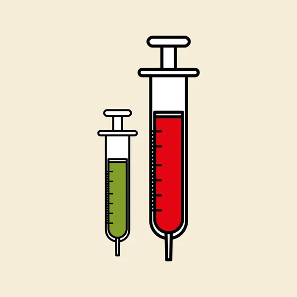 医疗注射设计 ， 载体插图， 载体插图 — 图库矢量图片