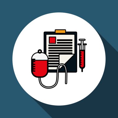 Tıbbi geçmişi tasarım, vektör çizim