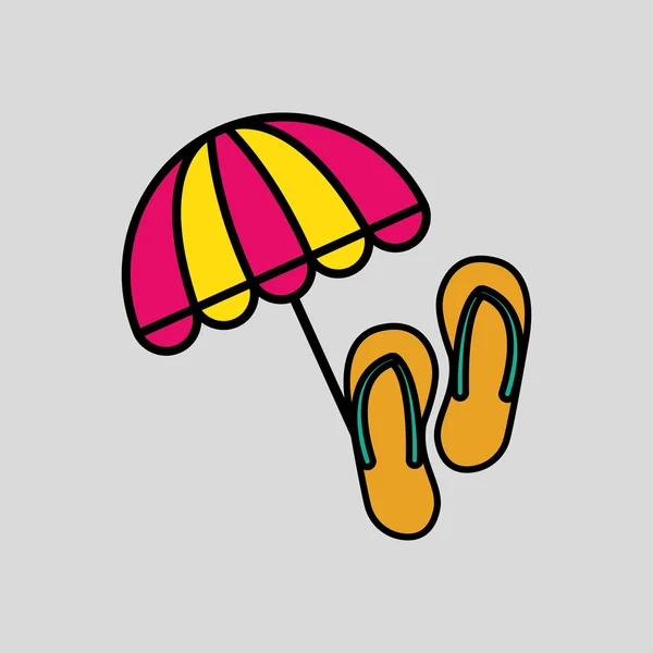 Design icône parapluie, illustration vectorielle — Image vectorielle