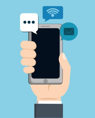 Grafik tasarımın sohbet, vektör çizim