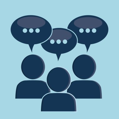 Grafik tasarımın sohbet, vektör çizim