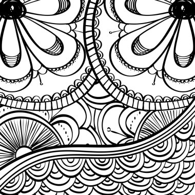 Siyah ve beyaz tasarım, soyut vektör çizmek