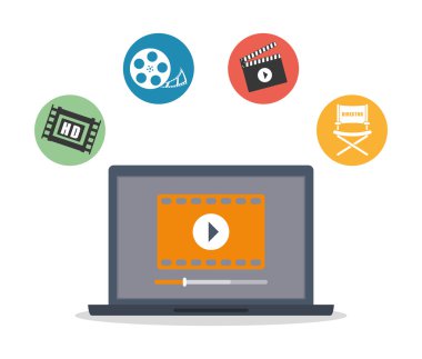 Video grafik tasarım, illüstrasyon vektör pazarlama