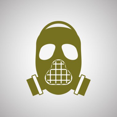 Askeri maskesi tasarım, vektör çizim