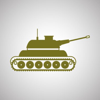 Askeri tank tasarımı, vektör çizim