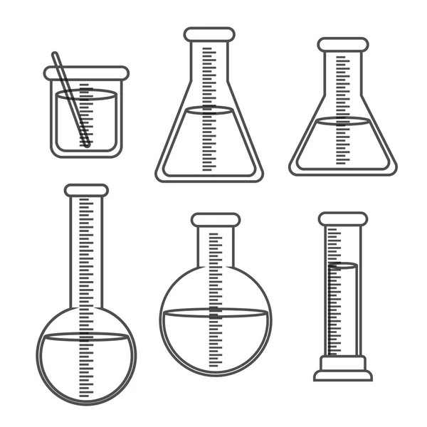 平面设计的化学实验室，矢量图 — 图库矢量图片