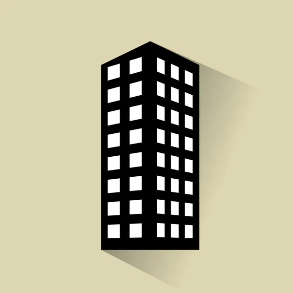 Conception d'icône de bâtiment, illustration vectorielle — Image vectorielle