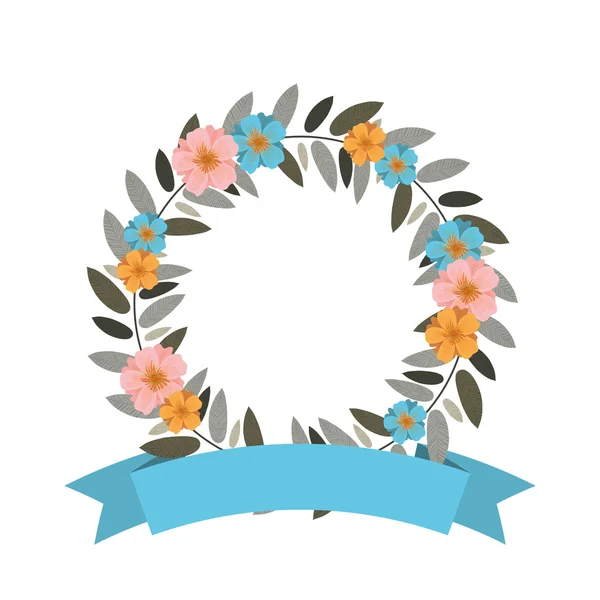 Diseño gráfico ornamento floral, ilustración vectorial — Vector de stock