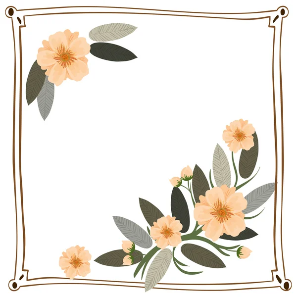 Diseño gráfico ornamento floral, ilustración vectorial — Archivo Imágenes Vectoriales